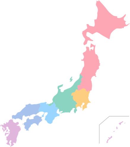 日本地図イラスト