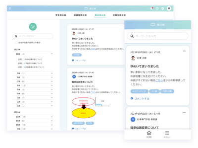 システムの画面